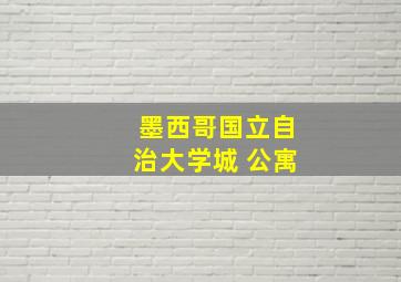 墨西哥国立自治大学城 公寓